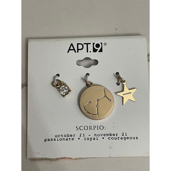 Kohl’s Apt.9 ZODIAC CHARMS MIX & MATCH GREAT FOR BRACELETS CROCS CRAFTS EARRINGS - Picture 1 of 2